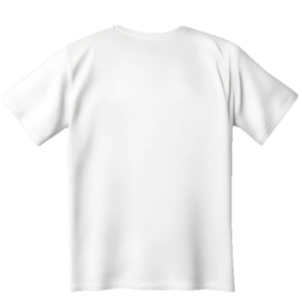 Custom printed tee, back